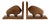 Sculptural Walnut Bookends, 1960s, Set of 2 For Sale