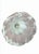Vintage Murano Glass Opaline White Clear Ruffled Tulip 1 Light Chandelier Fixture For Sale In West Palm - Image 6 of 7