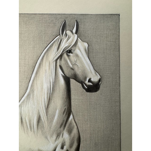 Original graphite pencil drawing by American artist and illustrator Theodore E. Schrock (1879–1952), depicting a finely...