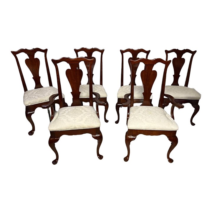 Late 20th Century Kincaid Furniture Solid Cherry Dining Chairs Set of 6