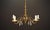 Gold Danish Brass Chandelier, 1960s For Sale - Image 8 of 8