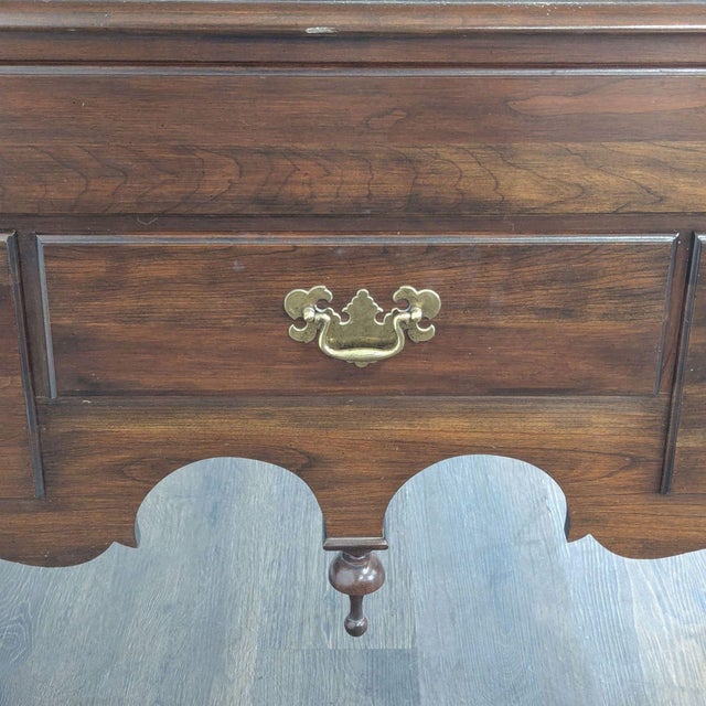 Pennsylvania House Solid Wood Highboy Dresser With Brass Hardware For Sale - Image 9 of 12