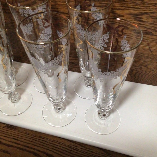 Celebration Champagne Flutes by Libbey -Set of 6 For Sale - Image 12 of 13