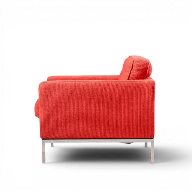 Metal Florence Knoll Mid Century Relaxed Cube Club Lounge Chairs - Pair For Sale - Image 7 of 13