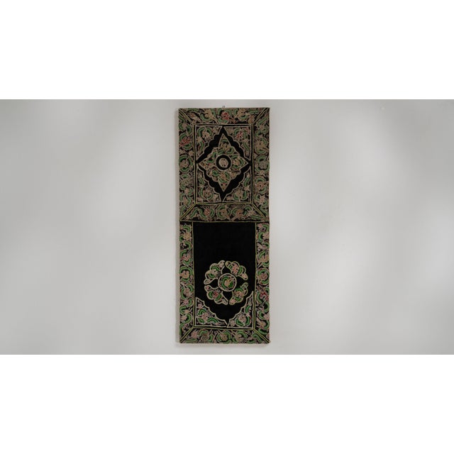 Early 20th Century China Charcoal Textile Wall Hanging For Sale - Image 4 of 15