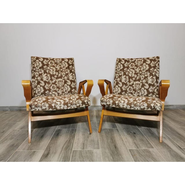 Set of Armchairs attributed to Frantisek Jirak for Tatra, 1960s For Sale - Image 15 of 15