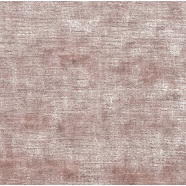 Modern Velvet Pillow Cover in Blush, 22x22 Pillow For Sale - Image 3 of 3