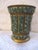 Vintage Ornate French Design Gold & Jade Wastebasket / Trash Can 10" For Sale In Columbia, SC - Image 6 of 13