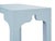Not Yet Made - Made To Order Matthew Izzo Home Hannah Light Blue Linen Occasional Table For Sale - Image 5 of 6