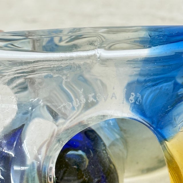 Vintage Cube Vase from Kapka Touskova, 1983 For Sale - Image 16 of 18