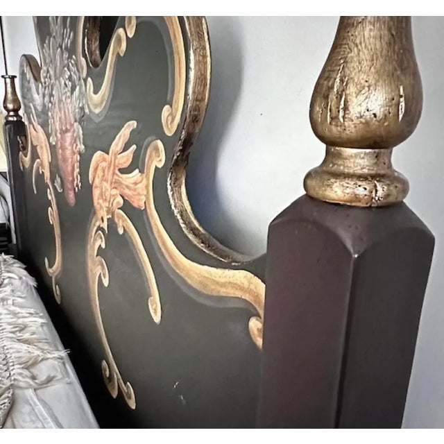 American Farmhouse Collection Painted Queen Bed For Sale - Image 3 of 5