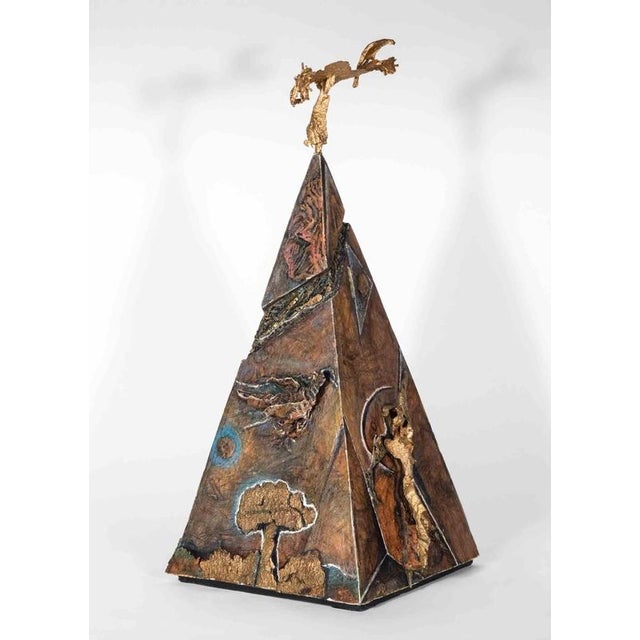 Early 21st Century Lorenzo Servalli, Fast Track Sculpture: Gold Leaf, 2001, Wood For Sale - Image 5 of 5