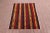 1960s Southwestern Red Striped Oushak Natural Kilim Rug For Sale - Image 4 of 13