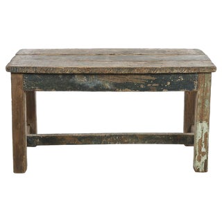 Patinated Wooden Table, 1940s For Sale