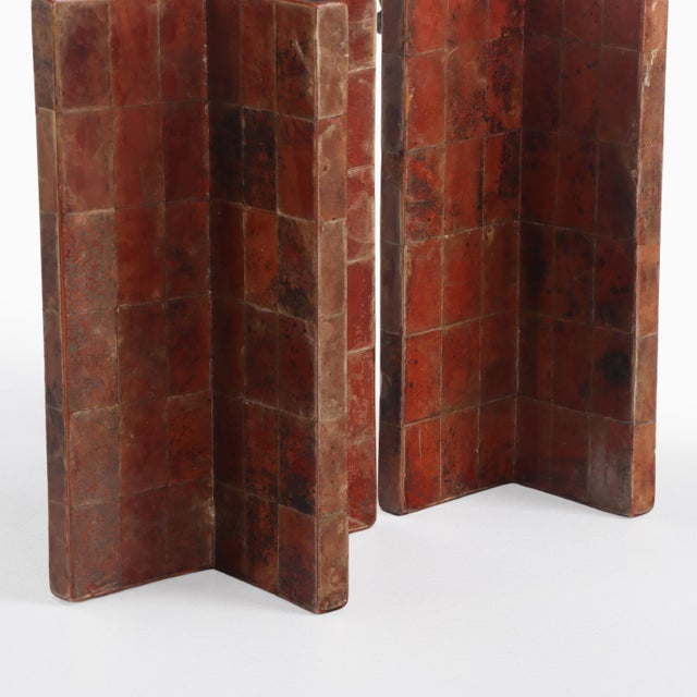 Contemporary Mica Covered Table Lamps in the Manner of Jean-Michel Frank - a Pair For Sale In Philadelphia - Image 6 of 6