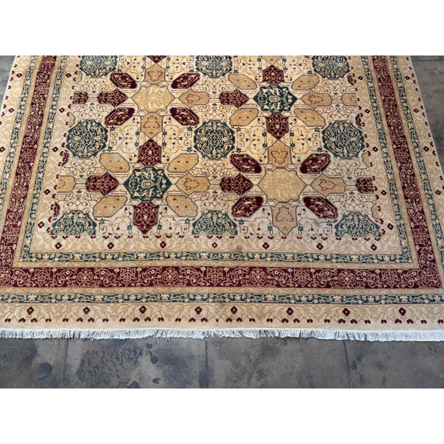 Late 20th Century Vintage Lahore Wool Rug For Sale - Image 5 of 8