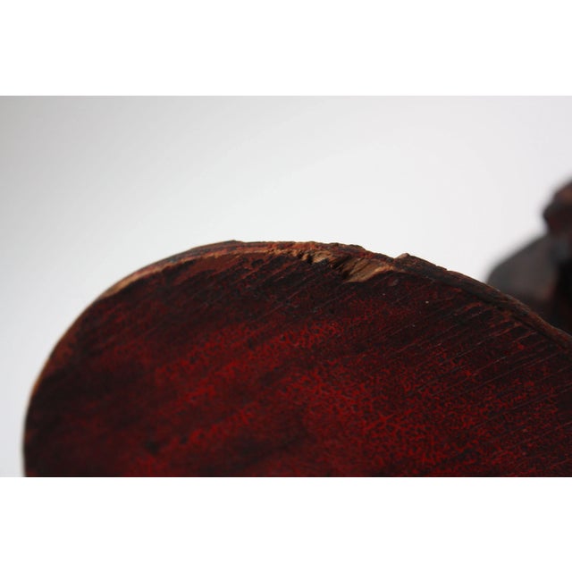 Brown Folk Art Hand Painted Cannon For Sale - Image 8 of 13