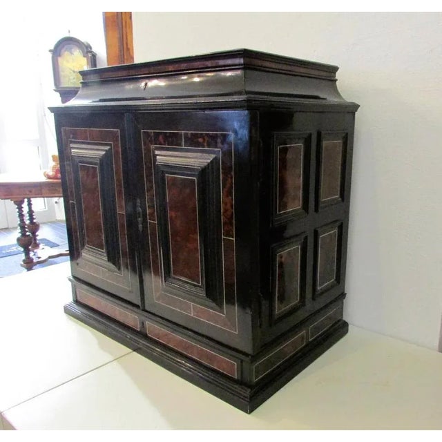 Antique Cabinet in Ebony and Tortober, 1600s For Sale - Image 10 of 10