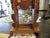 Brown Beautiful Vintage Wood Ansonia Reproduction Tear Drop Clock 8 Day Wind Painted Glass on Door Works For Sale - Image 8 of 15