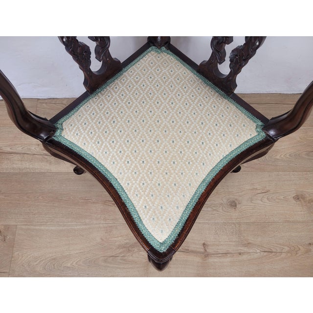 Edwardian Corner Chair, 1910 For Sale - Image 10 of 18