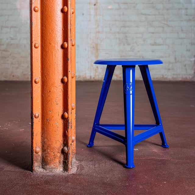 Metal Model 1S / 48 Blueprint Edition Stool from Rowac For Sale - Image 7 of 7