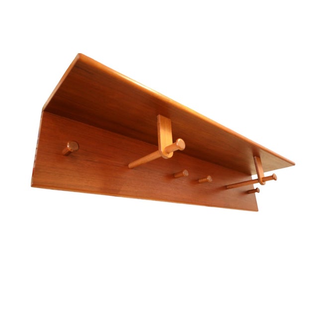 Aksel Kjersgaard No. 208 Hat Shelf in Teak by Aksel Kjersgaard, Denmark, 1960s For Sale - Image 4 of 9