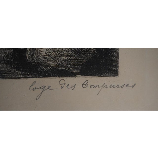 Paul Renouard, Actors at Rest, 1893, Original Etching For Sale - Image 6 of 7