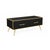 Black Glass and Brass Coffee Table, 1980s For Sale - Image 6 of 7