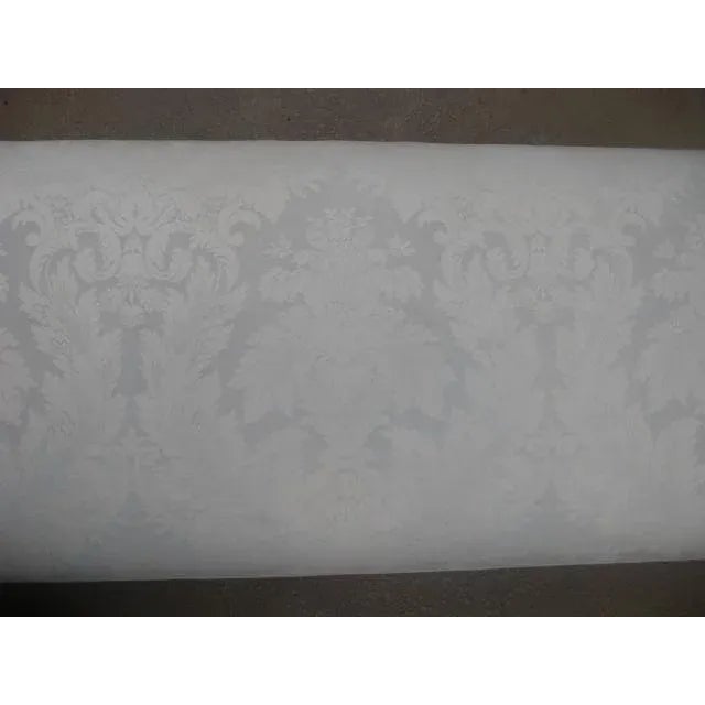 Light Gray Late 20th Century Hancock & Moore Rolled-Arm Upholstered Bench For Sale - Image 8 of 11