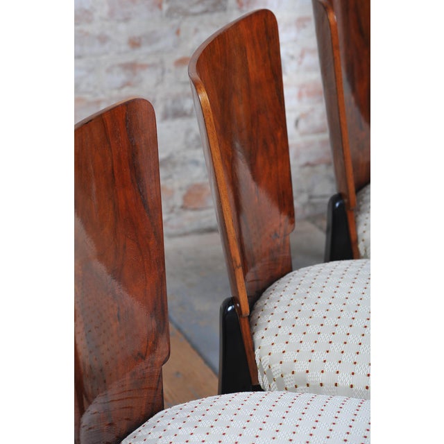 1930s Art Deco Beech Chairs attributed to Halabala for Up Závody, Czech, 1930s, Set of 6 For Sale - Image 5 of 18