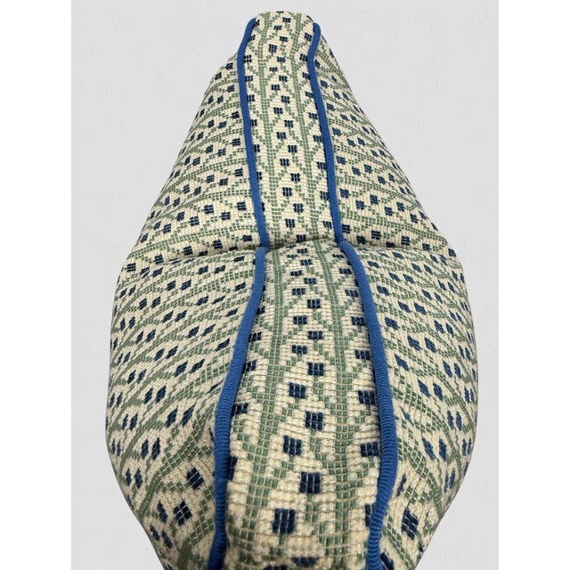 Pistachio Box Pillow Pair Fabricut Aditi Pistachio Floral Geometric For Sale - Image 8 of 9