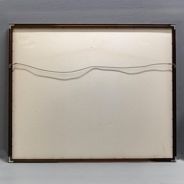 Blue 1980s Large Frank Howell Signed and Numbered Lithograph "Bouquet" For Sale - Image 8 of 8