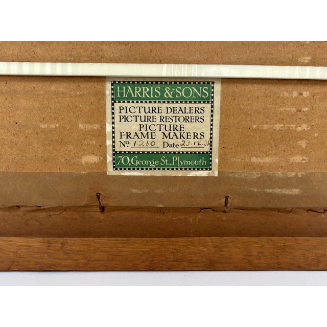 White 1936 “Salome and Foal” English Equestrian Horse Painting Oil on Canvas Board by Imogen Muntz For Sale - Image 8 of 9