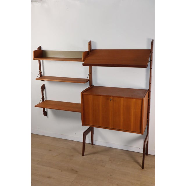 Scandinavian Modular Wall Bookcase from Blindheim Møbelfabrik, 1960s For Sale - Image 4 of 18