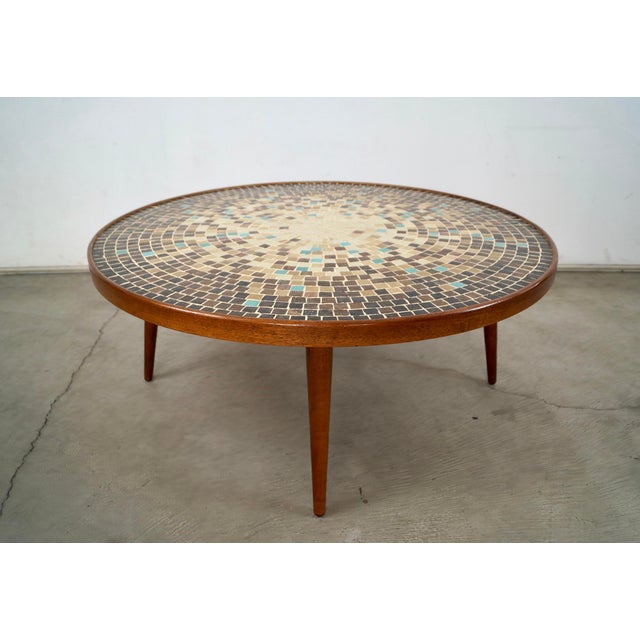1960’s Mid-Century Modern Gordon & Jane Martz Mosaic Tile Coffee Table For Sale In Los Angeles - Image 6 of 12