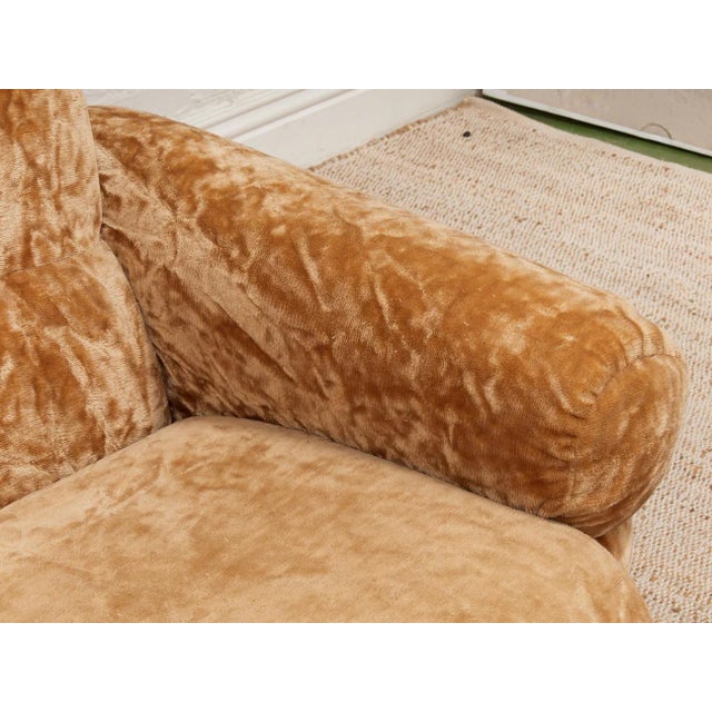 Textile Vintage 70’s Italian Velvet Sofa For Sale - Image 7 of 12