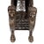 Vintage French Empire Style Bronze Winged Lion Regency Griffin Firewood Holder/Magazine Basket For Sale - Image 4 of 6