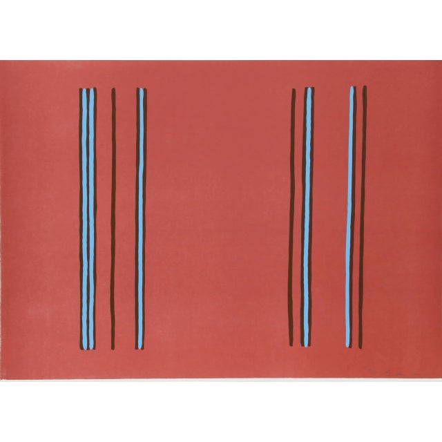 Minimalism Lilac, Gene Davis Lithograph For Sale - Image 3 of 3