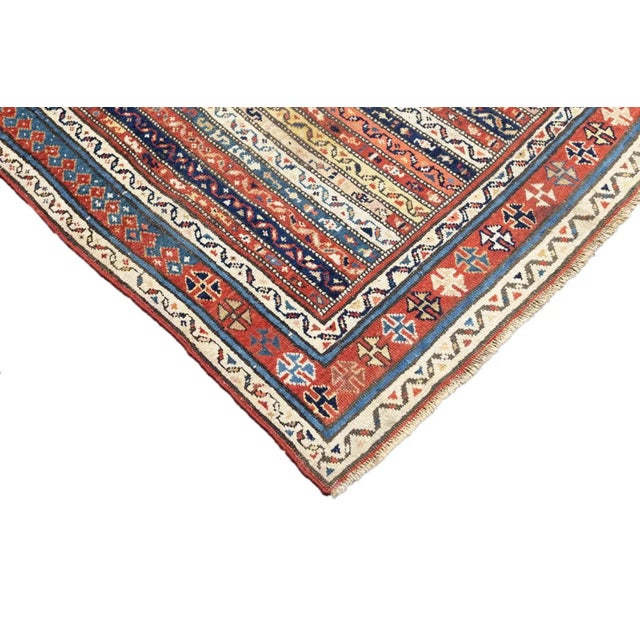 Textile Antique Kazak Rug 3'8'' x 8'1'' For Sale - Image 7 of 12