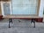 Black Industrial Farmhouse Wood Table With Cast Iron Legs For Sale - Image 8 of 9