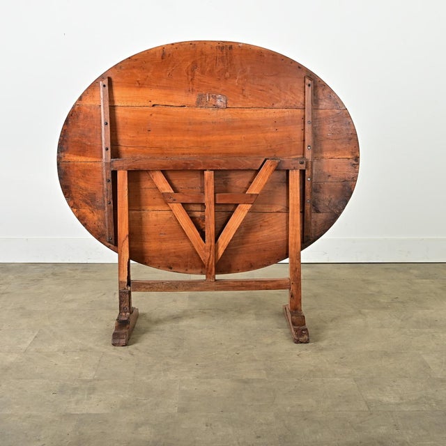 19th Century French 19th Century Walnut Wine Taster's Table For Sale - Image 5 of 15