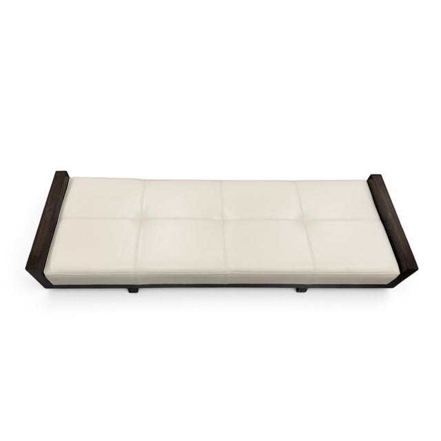 Brown John Richard Virtu Leather Bench For Sale - Image 8 of 12