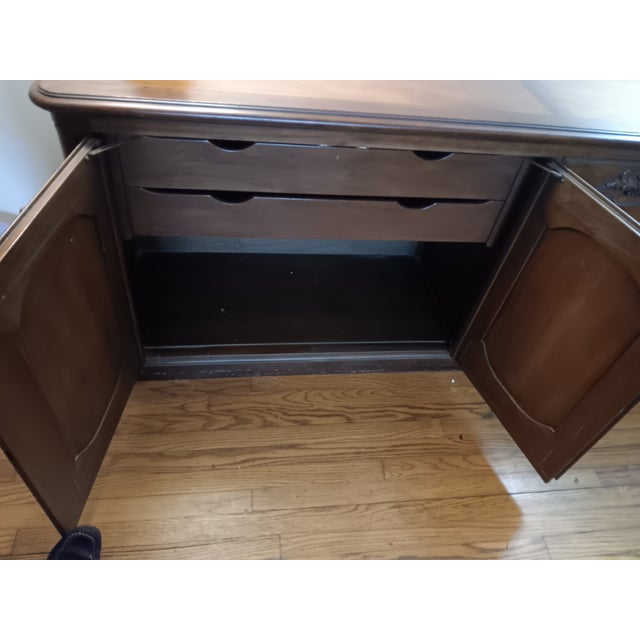 1950s Mid-Century Baker French Country 4 Door Grand Buffet For Sale - Image 9 of 11