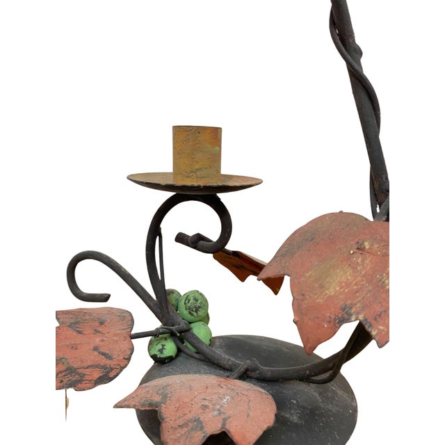 Art Nouveau Wrought Iron Candelabra, 1920s For Sale - Image 9 of 13