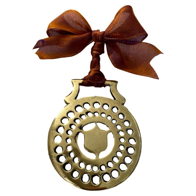 Victorian Antique English Horse Brass Ornament For Sale - Image 3 of 3