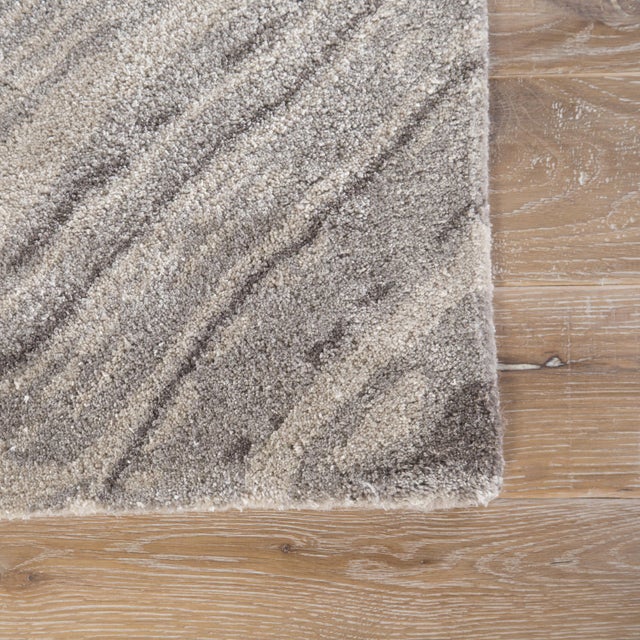 Jaipur Living Atha Handmade Abstract Gray/ Gold Area Rug 5' X 8