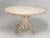Country French White Washed Round Kitchen/Dining Table (6) Chairs For Sale - Image 4 of 17