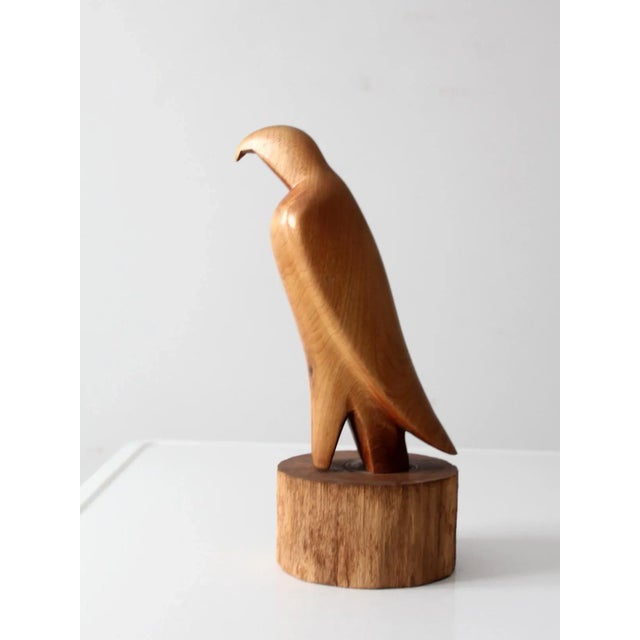 This vintage hand-carved eagle, signed by artist Jack Spinharne and dated 1978, exemplifies the elegance and simplicity of...