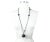 Chanel Gunmetal CC Black Crystal Ball Pendant Necklace *Marked 07 *Made in Italy -The length is approximately 34" long....