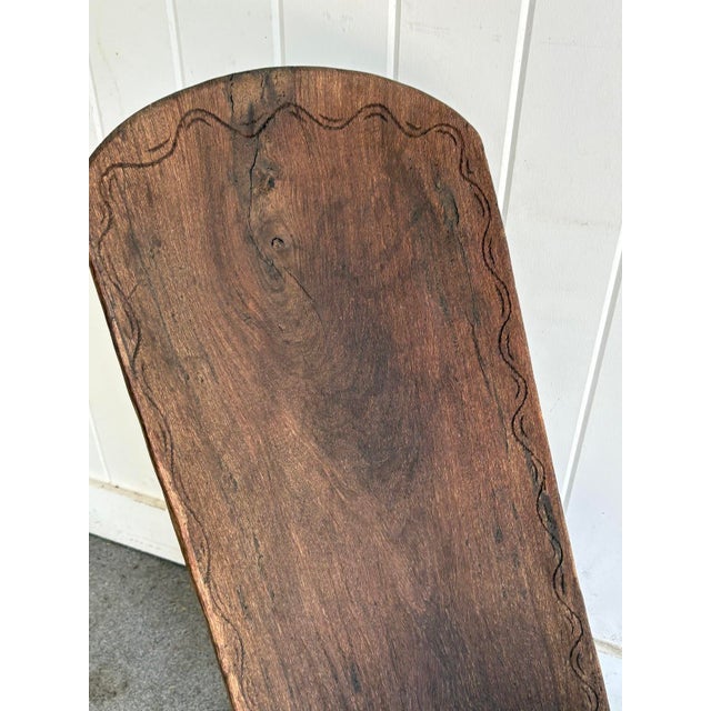 Early 20th Century Antique African Tribal Birthing Chair For Sale - Image 5 of 7